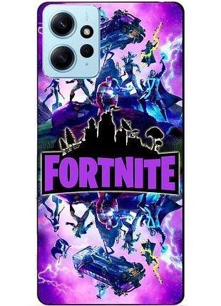 Силіконовий бампер чохол для xiaomi redmi note 12 з малюнком fortnite marvel