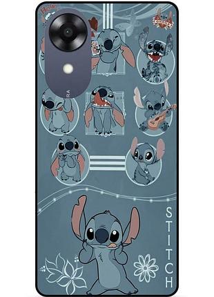 Силіконовий бампер чохол для oppo a17k з картинкою стіч stitch