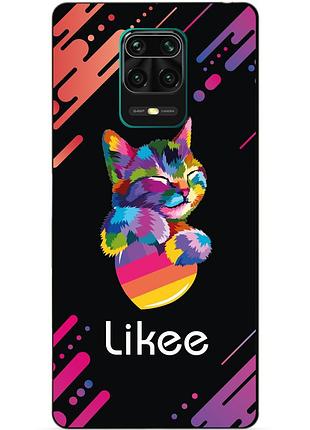Силіконовий бампер чохол для xiaomi redmi note 9s/note 9 pro з малюнком likee