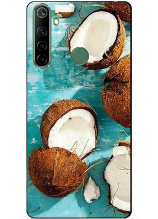 Силіконовий чохол бампер для realme 6i з малюнком кокоси
