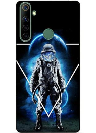 Силіконовий чохол бампер для realme 6i з малюнком космонавт
