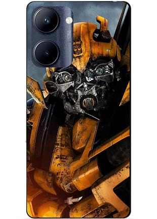 Силиконовый чехол бампер для realme c33 с рисунком бамблби bumblebee трансформеры