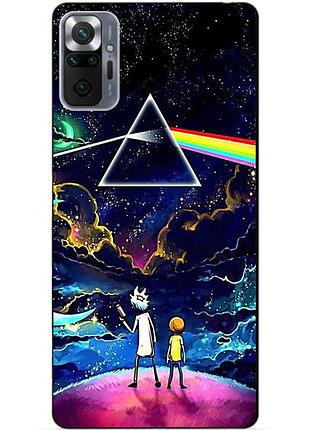 Силіконовий бампер чохол для xiaomi redmi note 10 pro з малюнком rick and morty рік і морті