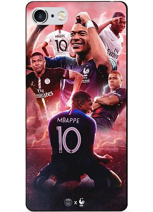 Силиконовый бампер чехол для iphone 6 с рисунком килиан мбаппе mbappe