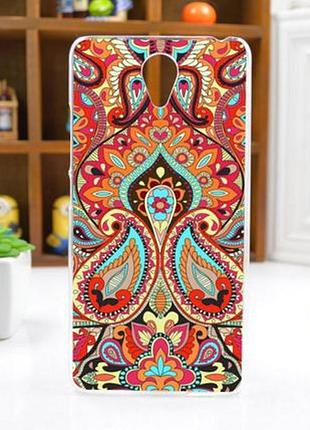 Бампер силиконовый чехол для xiaomi redmi note 2 с рисунком портрет 3