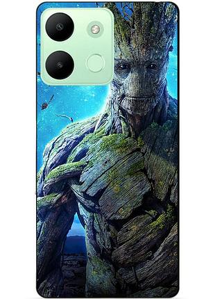 Силіконовий чохол бампер для infinix smart 7 hd з малюнком грут groot стражі галактики