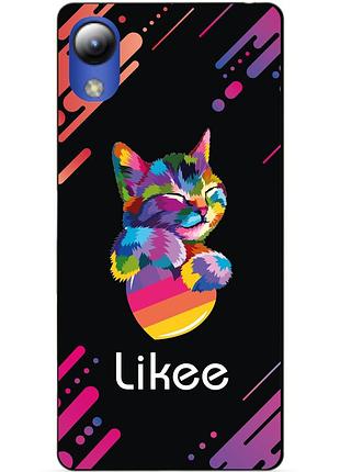 Силіконовий чохол бампер для zte blade l8 з малюнком likee лайки