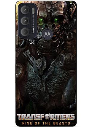 Силиконовый чехол бампер для motorola moto g60 с рисунком оптимус праймал звероботы трансформеры transformers