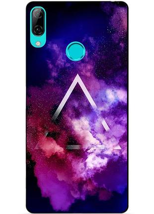 Силіконовий бампер чохол для huawei p smart 2019 з малюнком космос