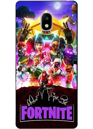 Силиконовый бампер чехол для samsung j5 2017 galaxy j530 рисунком fortnite