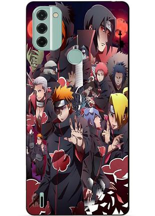 Силіконовий чохол бампер для nokia c31 з малюнком наруто naruto аніме