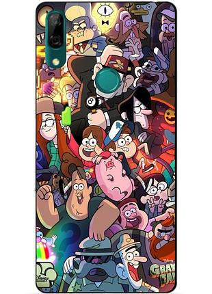 Силіконовий бампер чохол для huawei p smart z з малюнком gravity falls