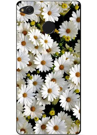 Силіконовий чохол бампер для xiaomi redmi 4x з малюнком ромашки
