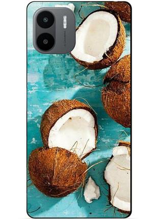 Силиконовый бампер чехол для xiaomi redmi a1/a2 с рисунком кокосы