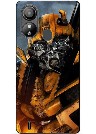 Силіконовий чохол бампер для zte blade l220 з малюнком бамблбі bumblebee трансформери