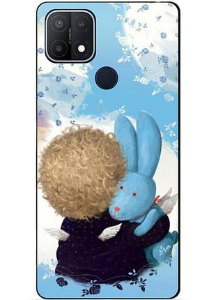 Силіконовий бампер чохол для oppo a15 a15s з малюнком улюблений зайчик
