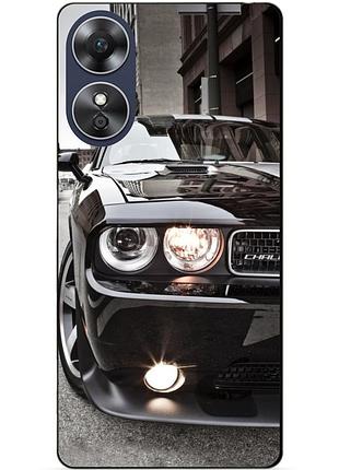 Силіконовий бампер чохол для oppo a17 з малюнком dodge