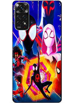 Силиконовый бампер чехол для xiaomi redmi note 11 / note 11s с рисунком человек паук