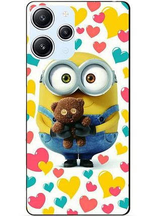Силіконовий бампер чохол для xiaomi redmi 12 малюнок міньйон боб