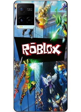 Силіконовий бампер чохол для vivo y21/y33s з картинкою roblox