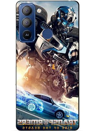 Силіконовий чохол бампер для tecno pop 5 lte з малюнком міраж трансформери