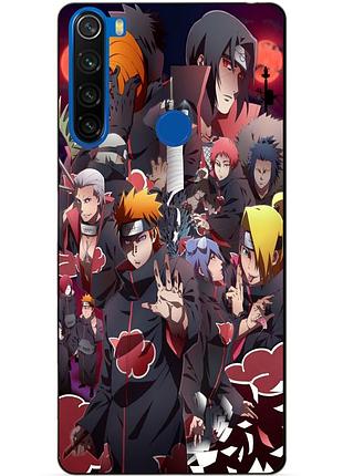 Силіконовий чохол бампер для xiaomi redmi note 8t з малюнком аніме наруто