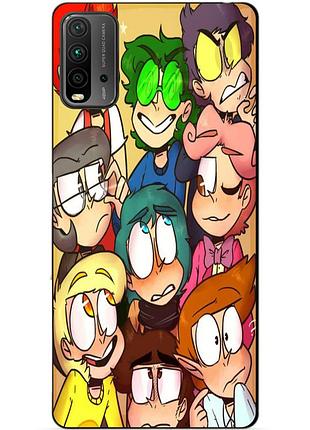 Силиконовый бампер чехол для xiaomi redmi 9t с картинкой 13 карт
