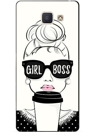 Чехол силиконовый бампер для samsung j5 prime galaxy g570 с рисунком girl boss