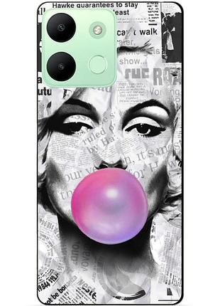 Силіконовий чохол бампер для infinix smart 7 hd з малюнком мерілін монро marilyn monroe