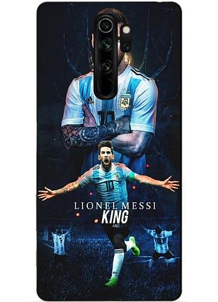 Силиконовый чехол бампер для xiaomi redmi note 8 pro с рисунком messi