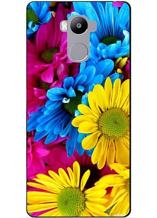 Силіконовий чохол бампер для xiaomi redmi 4 з малюнком хризантеми