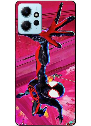 Силіконовий бампер чохол для xiaomi redmi note 12 з малюнком spider man людина-павук