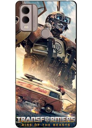 Силіконовий чохол бампер для nokia c22 з малюнком вілджек трансформери