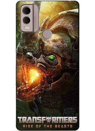 Силіконовий чохол бампер для nokia c22 з малюнком райнокс зверобати трансформери transformers