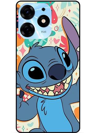 Силіконовий бампер чохол для tecno spark 10 pro з малюнком stitch стіч