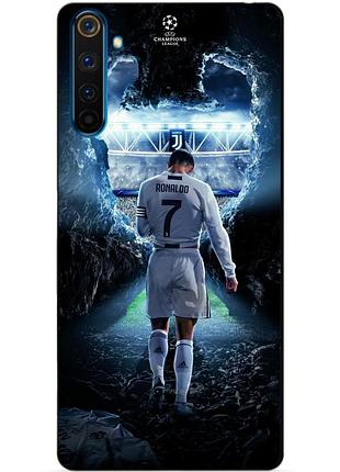 Силиконовый чехол бампер для realme 6 pro с рисунком ronaldo