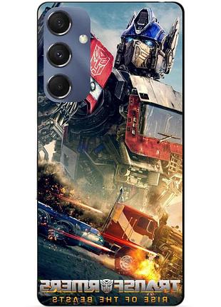 Силіконовий чохол бампер для samsung m34 5g з малюнком оптимус прайм трансформери