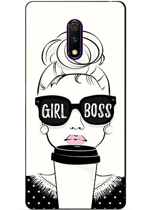Силіконовий чохол бампер для realme x з малюнком girl boss