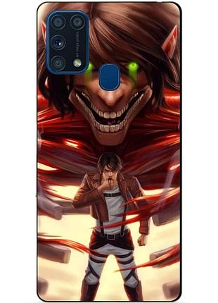 Силіконовий бампер чохол для samsung m31 galaxy m315f з аніме attack on titan