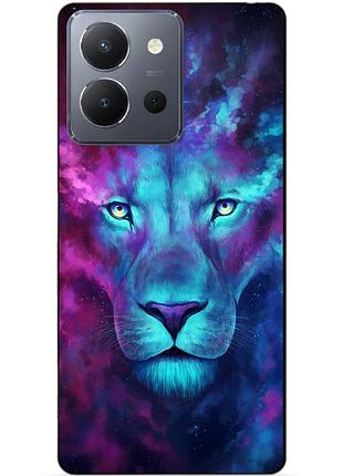 Силиконовый чехол бампер для vivo y36 с рисунком космический лев