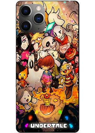 Силиконовый чехол бампер для iphone 11 pro с рисунком андертейл undertale