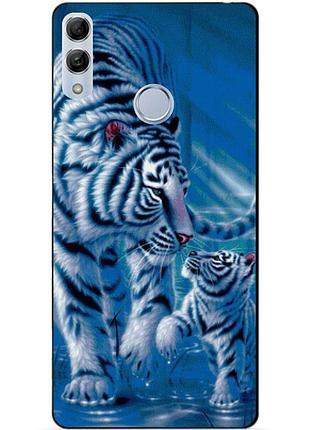 Чохол силіконовий для huawei honor 10 lite з малюнком тигри