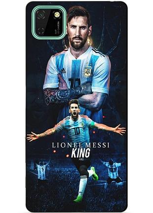 Силіконовий чохол бампер для huawei y5p з малюнком аргентина messi