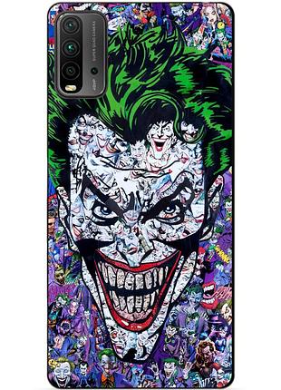 Силіконовий бампер чохол для xiaomi redmi 9t з малюнком джокер