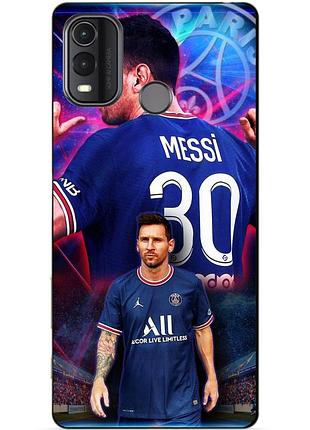 Силіконовий чохол бампер для nokia g11 plus з малюнком мессі псж messi