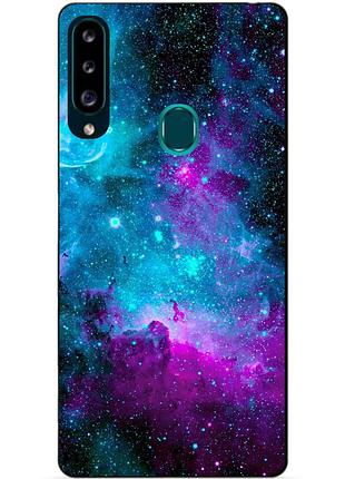 Силіконовий чохол бампер для samsung a20s 2019 galaxy a207f з малюнком галактика