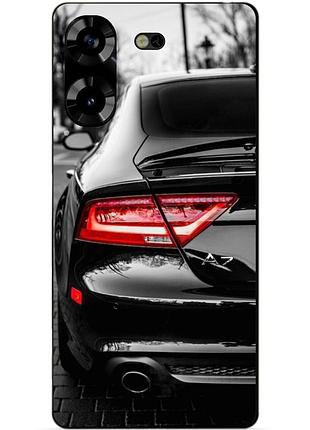 Силиконовый чехол бампер для tecno pova 5 с рисунком audi ауди машина авто