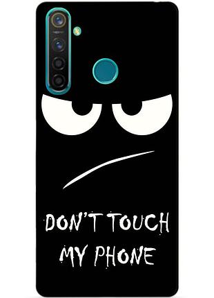 Силиконовый чехол бампер для realme q с рисунком глаза