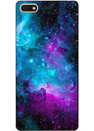 Чехол силиконовый для huawei honor 7a с рисунком галактика