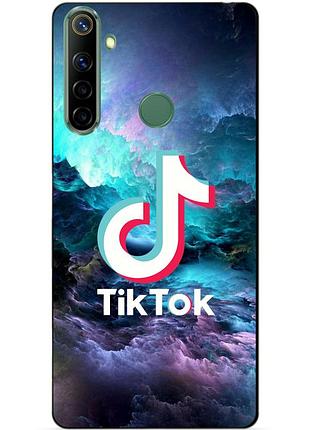 Силіконовий чохол бампер для realme 6i з малюнком tik tok